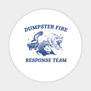 Vintage Dumpster Fire Response Team Shirt, Retro T-Shirt, Retro 90s Trash Panda TShirt, Opossum Shirt, Funny Gag Gift Tee, Meme Magnet